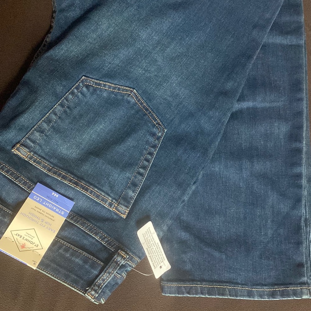 St Johns Bay Straight Leg Mid-Rise jeans